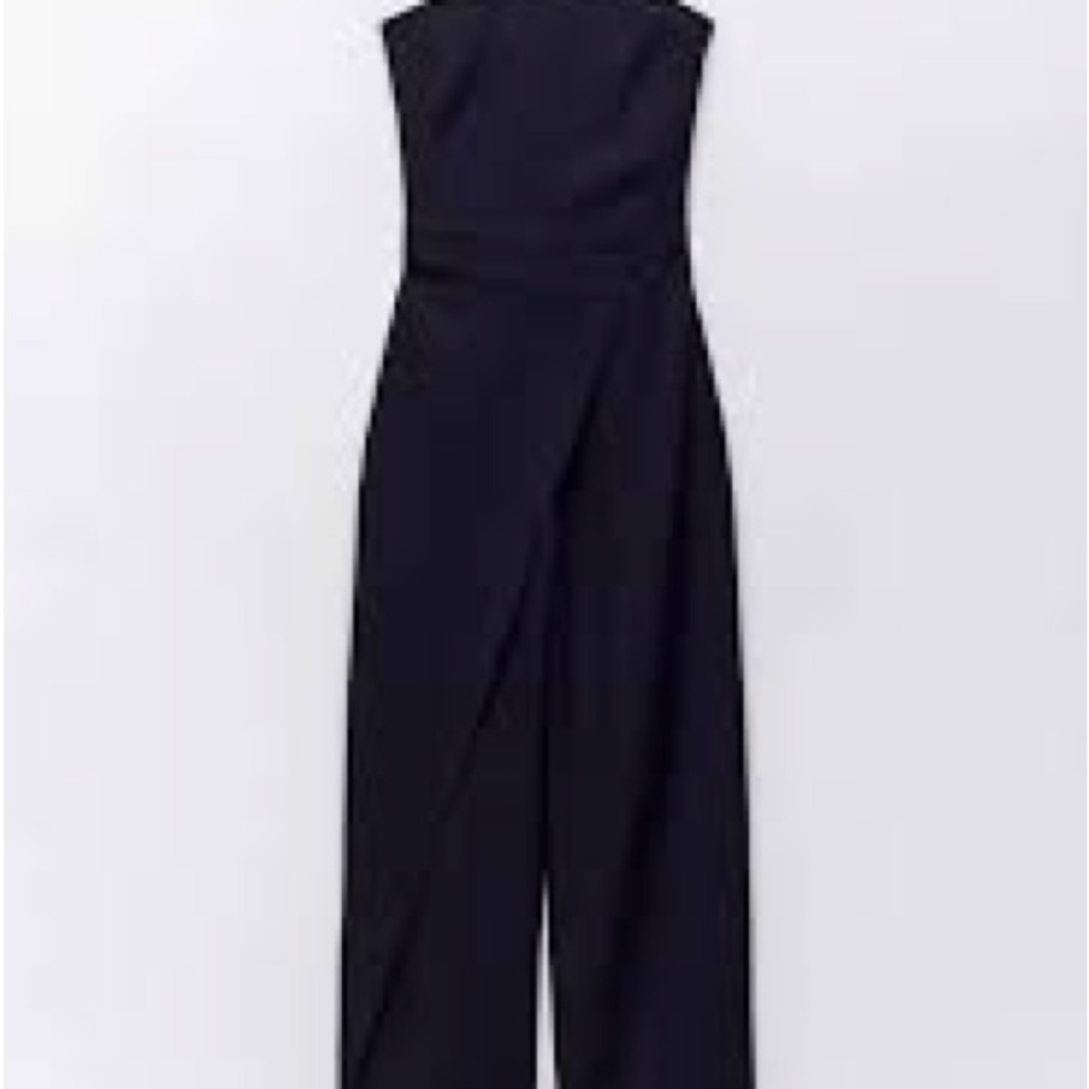 Zara Black Strapless Jumpsuit